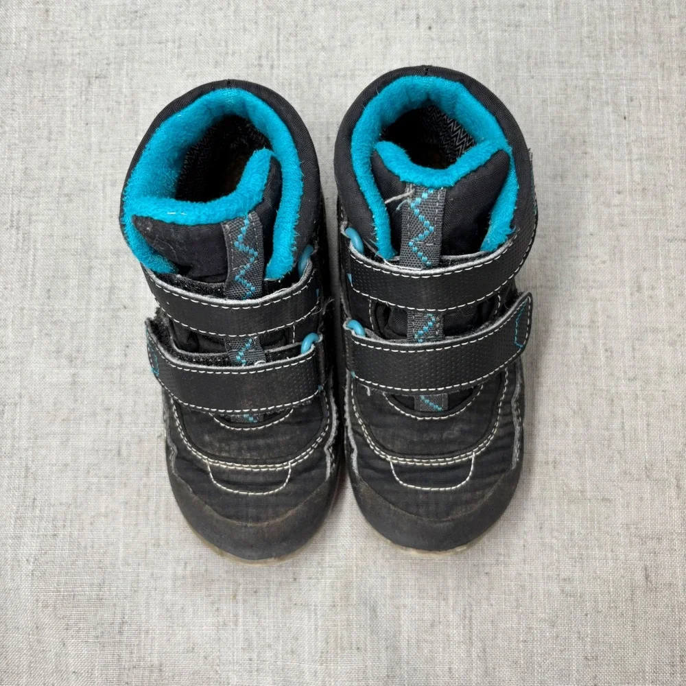 See Kai Run Atlas‎ Black Gray Snow Boot Rain Boot Waterproof Insulated Kids 10